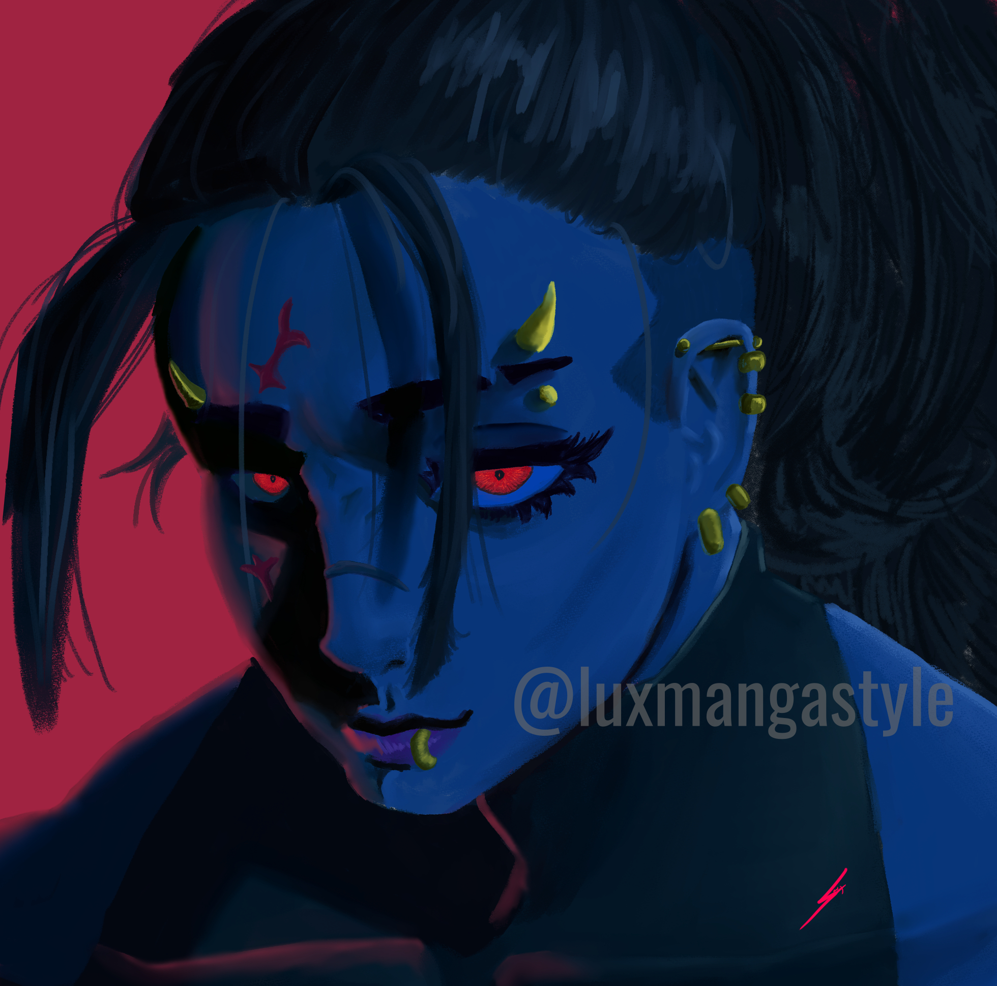 Commission example by her (@luxmangastyle)